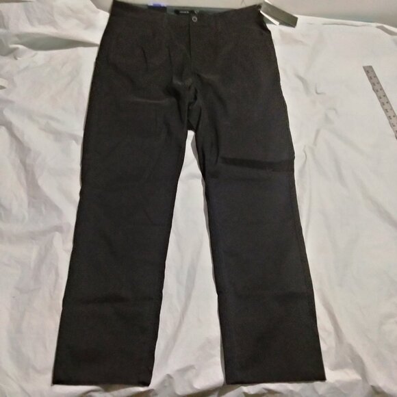 Tahari Mens Slim Fit Crusader Stretch Fast Dry Flexible Waist Pants Black 36x30 - Picture 2 of 7